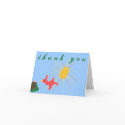 Karate Kat Graphics bird's nest thank-you card