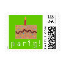 Karate Kat Graphics birthday party stamp stamps