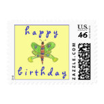 Karate Kat Graphics butterfly birthday stamp