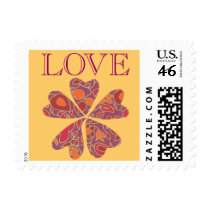Karate Kat Graphics flowering heart postage