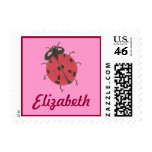 Karate Kat Graphics ladybug ID stamp--personalize