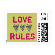 Karate Kat Graphics love rules stamp stamp