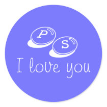 Karate Kat Graphics ps I love you sticker by KarateKatGraphics Karate Kat Graphics ps I love you sticker