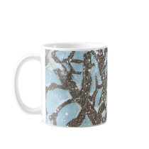 Karate Kat Graphics snowy trees mugs