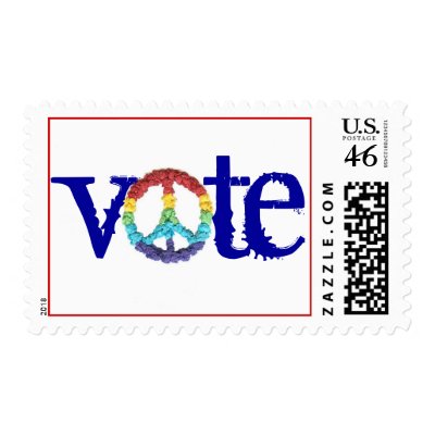 Karate Kat Graphics "vote" stamp by KarateKatGraphics