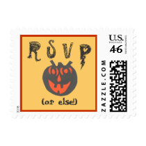 Karate Kat Halloween party stamp