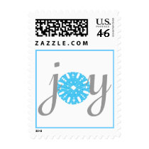 Karate Kat holiday "joy" postage by KarateKatGraphics Karate Kat holiday "joy" postage