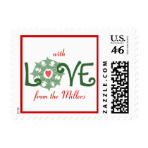 Karate Kat holiday love--to personalize postage