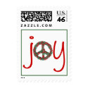 Karate Kat holiday peace-and-joy postage