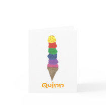 Karate Kat ice cream ID notecard