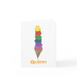 Karate Kat ice cream ID notecard