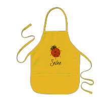 Karate Kat ladybug apron--to personalize