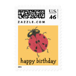 Karate Kat ladybug birthday stamp