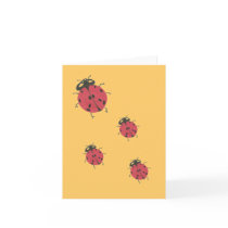 Karate Kat ladybug blank notecard by KarateKatGraphics Karate Kat ladybug blank notecard