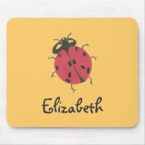 Karate Kat ladybug ID mousepad by KarateKatGraphics Karate Kat ladybug ID mousepad