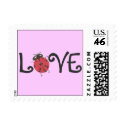 Karate Kat ladybug "love" stamp