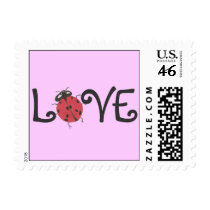 Karate Kat ladybug "love" stamp