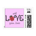 Karate Kat ladybug love--to personalize postage
