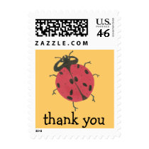 Karate Kat ladybug thank-you postage