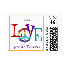 Karate Kat peace-and-love--to personalize postage