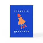 Karate Kat rocket graduation card