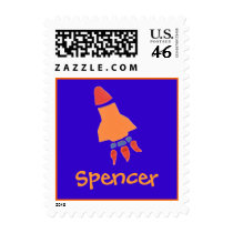 Karate Kat rocket stamp--to personalize