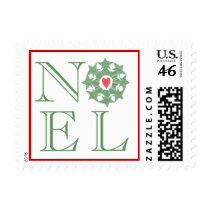 Karate Kat snowflake Noel postage