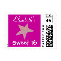 Karate Kat Sweet 16 personalized postage