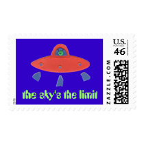 Karate Kat UFO stamp