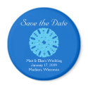 Karate Kat winter wedding save-the-date magnets