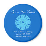 Karate Kat winter wedding save-the-date magnets