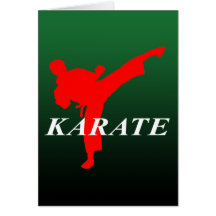 KARATE keri 3 Greeting Cards