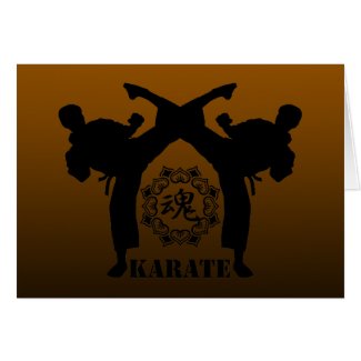 KARATE keri 4 Greeting Card
