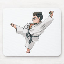 Karate-Kick mousepads by sportydesigns Karate-Kick mousepads