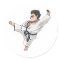 Karate-Kick stickers