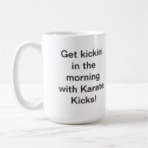 karate kicks gold mug