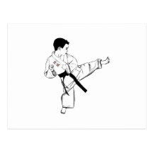 Karate Kid Post Card