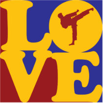 Karate Love photo sculptures