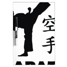 karate man chinese symbols icon Dry-Erase whiteboard