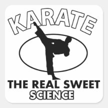 Karate Martial Arts Designs Square Stickers