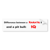 Karate Mom Bumper Sticker