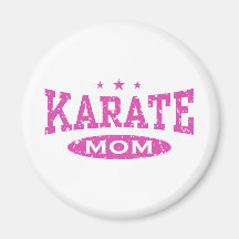 Karate Mom Fridge Magnets