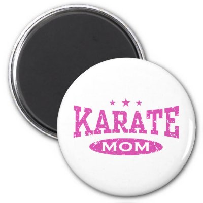 Karate Mom Fridge Magnets