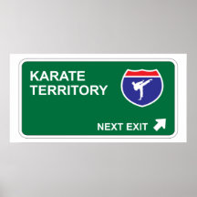 Karate Next Exit Print