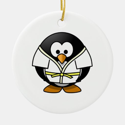 karate penguin christmas tree ornaments karate penguin christmas tree ornaments
