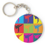 Karate Pop Art keychains