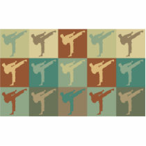 Karate Pop Art photo sculptures