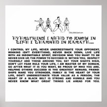 KARATE POSTER