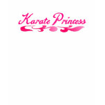 Karate Princess Swirl Ladies T Shirt