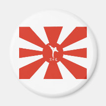 Karate Rays Fridge Magnets